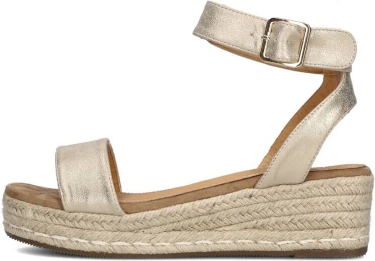 Ayana Gouden sleehak sandalen voor de zomer