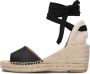 AYANA Espadrilles Dames Yu127 Maat: 37 Materiaal: Leer Kleur: Zwart - Thumbnail 3