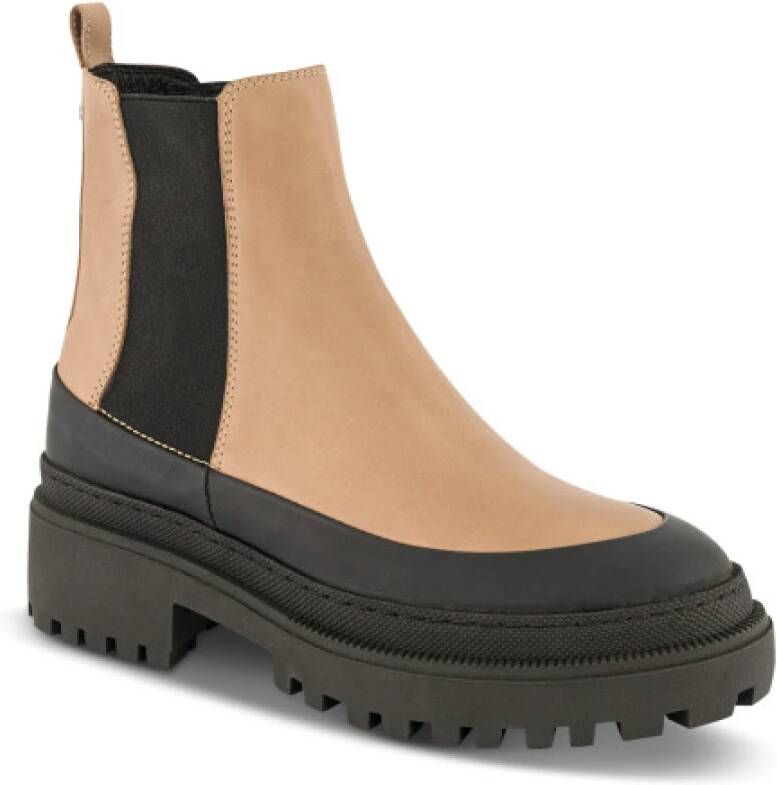 B&Co Leren Chelsea Boots voor Vrouwen