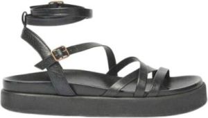 BA&SH Flat Sandals Zwart Dames