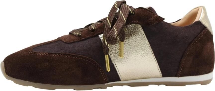 Babouche Java-212 suède sneakers bruin goud - Foto 7