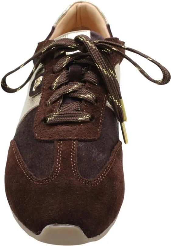 Babouche Java-212 suède sneakers bruin goud - Foto 3