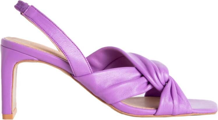 Babouche Sandalen met hak Anne-1 Purple Dames