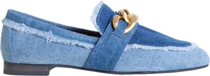 Babouche Stijlvolle Dicht Model Loafers Blue Dames