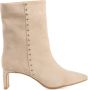 Babouche Stijlvolle Enkellaars Beige Dames - Thumbnail 1