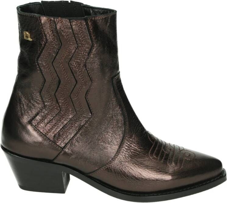 Babouche Westers Stijl Bruin Leren Laars