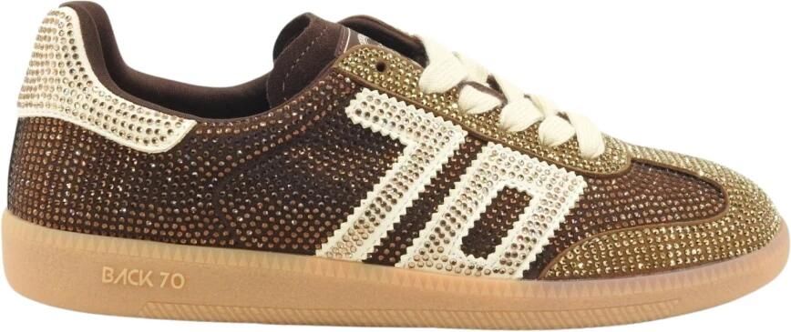 BACK70 Lage Sneakers Dames Cloud Textiel Bruin - Foto 5