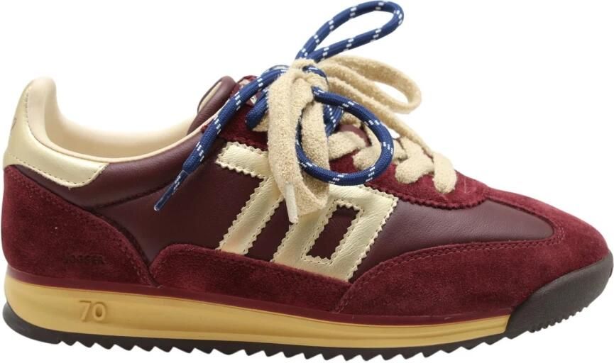 Back70 108009 Sneaker Bordeaux Suède Wisselbare veters - Foto 4