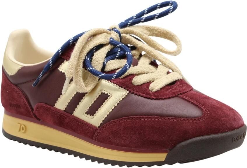 Back70 108009 Sneaker Bordeaux Suède Wisselbare veters - Foto 6