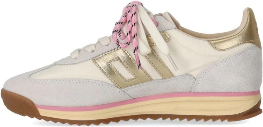 BACK70 Lage Sneakers Dames Jogger Textiel Wit - Foto 11