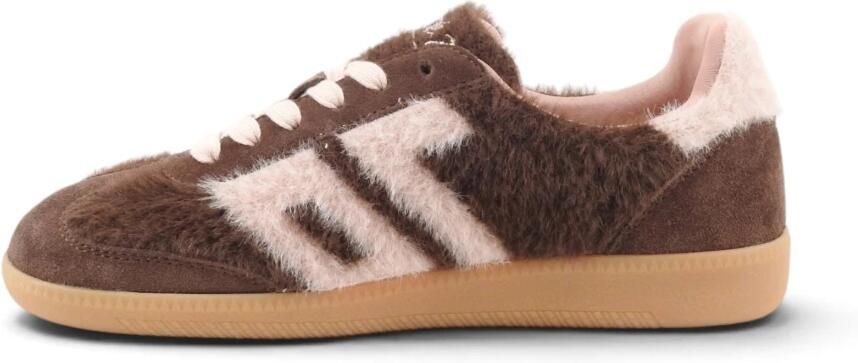 BACK70 Lage Sneakers Dames Mohair Suède Bruin - Foto 7