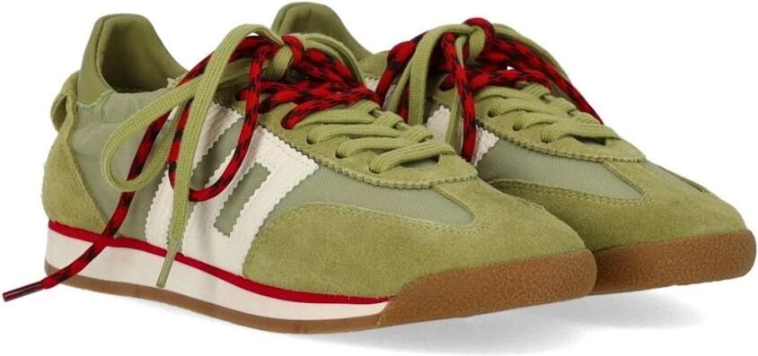 BACK70 Lage Sneakers Dames Rocket Textiel Groen - Foto 5