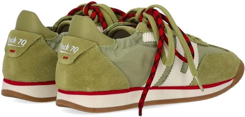 BACK70 Lage Sneakers Dames Rocket Textiel Groen - Foto 4