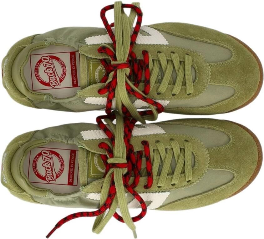 BACK70 Lage Sneakers Dames Rocket Textiel Groen - Foto 3