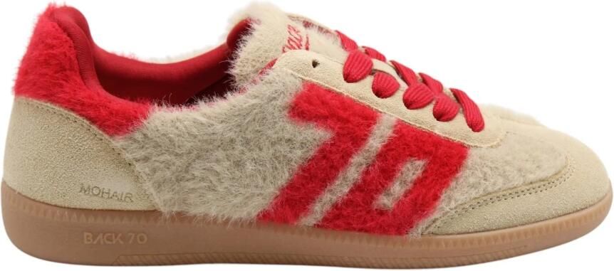 Back70 Dames Sneakers Mohair M107 Cream red Beige - Foto 2