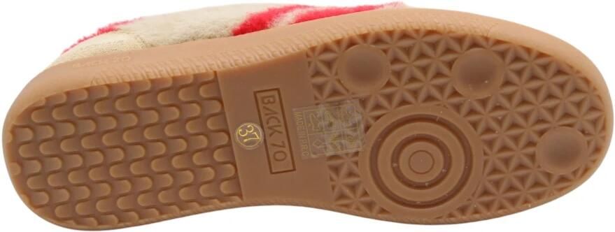 Back70 Dames Sneakers Mohair M107 Cream red Beige - Foto 8