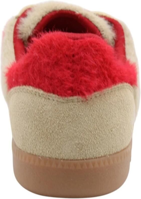 Back70 Dames Sneakers Mohair M107 Cream red Beige - Foto 4