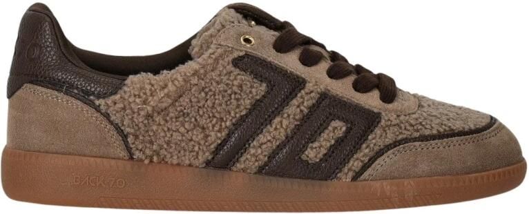 BACK70 Lage Sneakers Dames Cloud Teddy Taupe