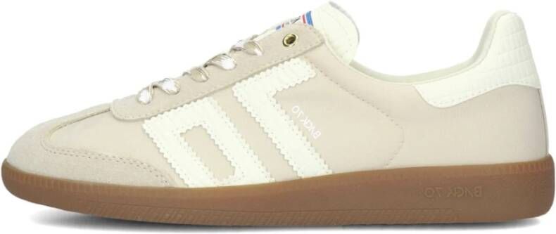 BACK70 Lage Sneakers Dames Ghost Maat: 38 Materiaal: Leer Kleur: Beige