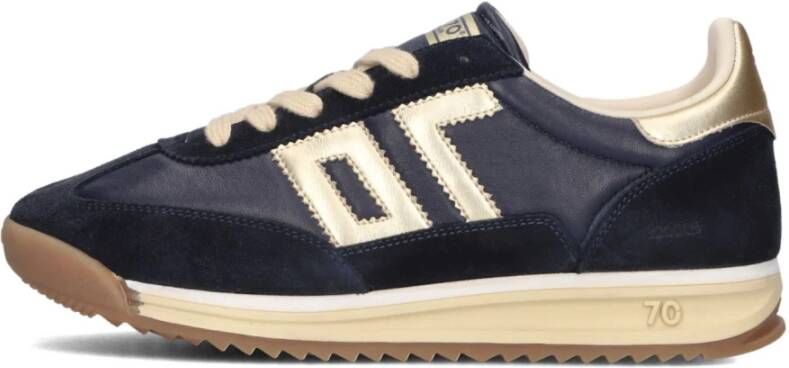 BACK70 Lage Sneakers Dames Jogger Maat: 39 Materiaal: Suède Kleur: Donkerblauw - Foto 4