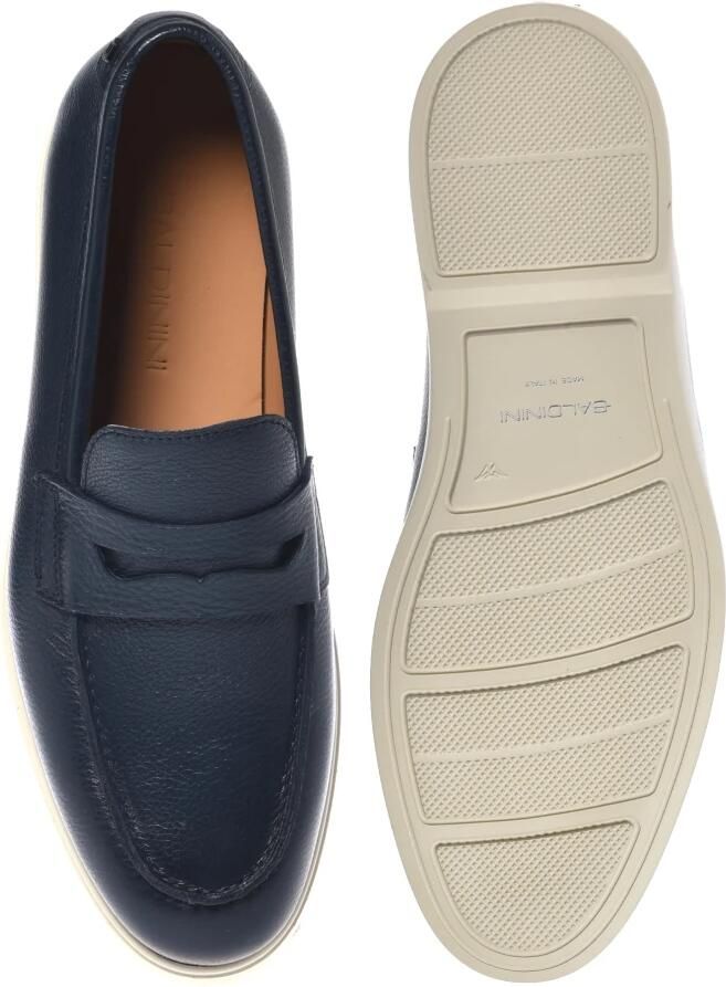 Baldinini Blauwe loafer van getrommeld leer - Foto 2