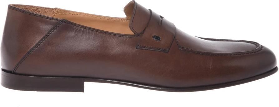 Baldinini Bruine leren loafer