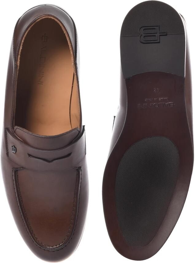 Baldinini Bruine leren loafer - Foto 2