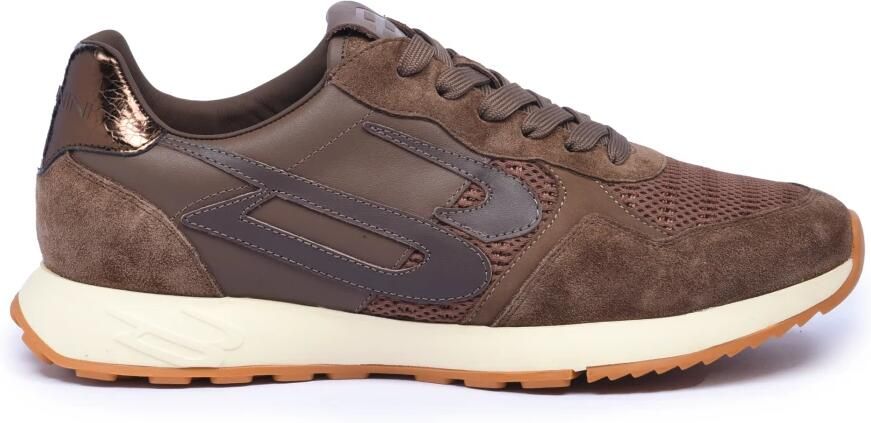 BALDININI Sneakers laag bruin rose-goud grijs