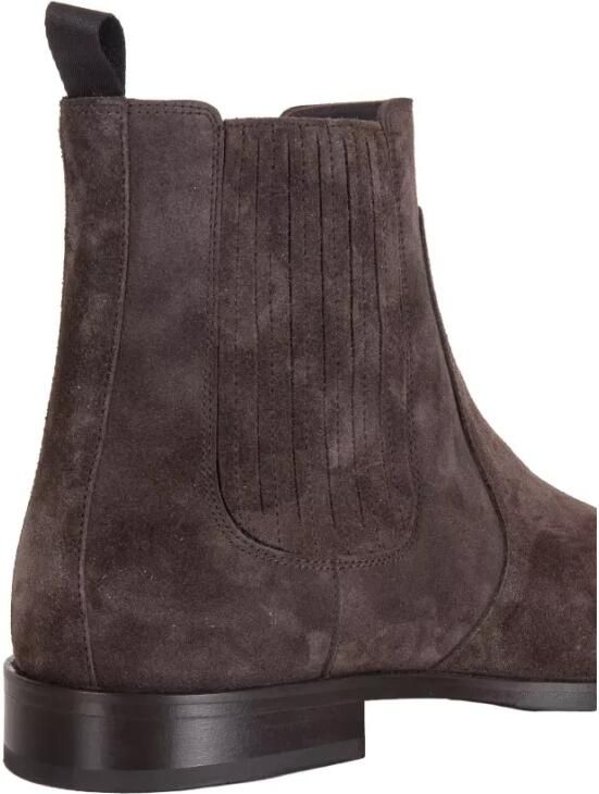 Baldinini Dark brown suede leather ankle boots