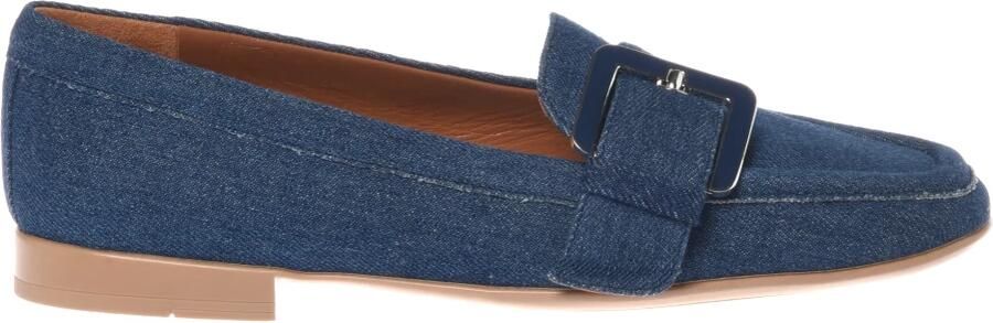 BALDININI Instappers blauw cognac