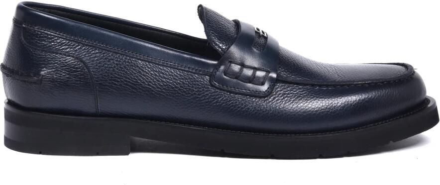 Baldinini Gekreukt Leren Loafer