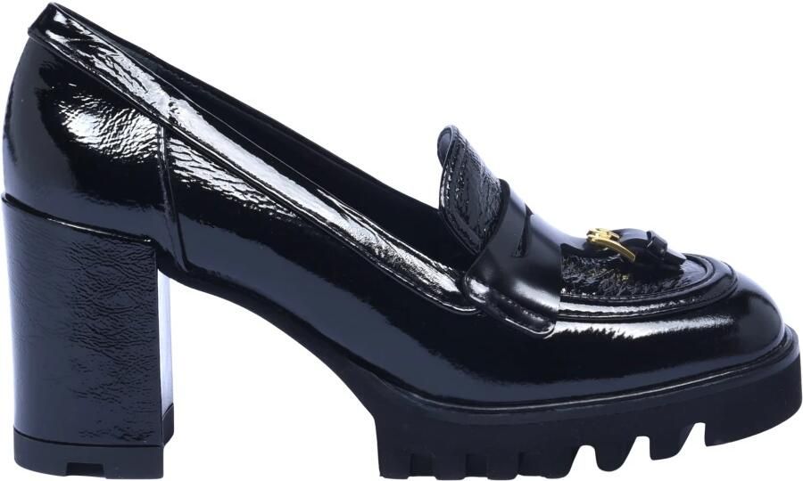 Baldinini Gelaagde Loafer met Patent en Geborsteld Leer
