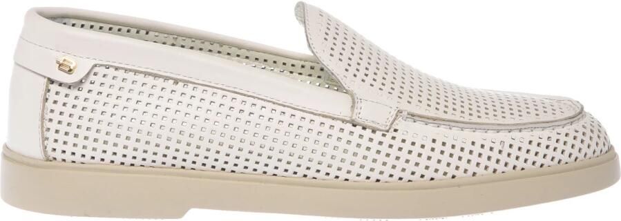 Baldinini Geperforeerde leren loafers