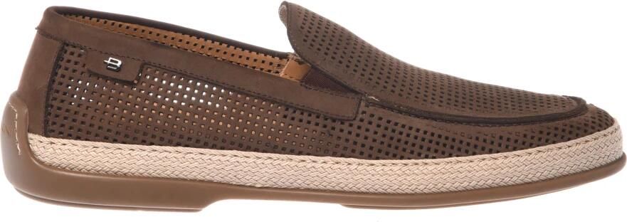 Baldinini Geperforeerde Nubuck Loafer