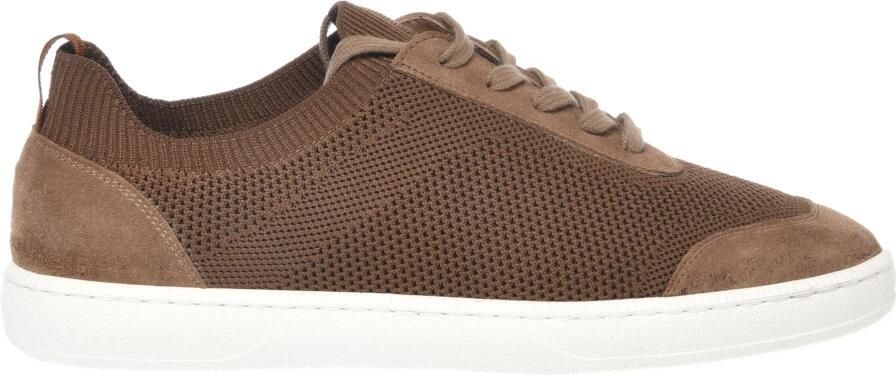 Baldinini Geperforeerde suède en stoffen sneaker