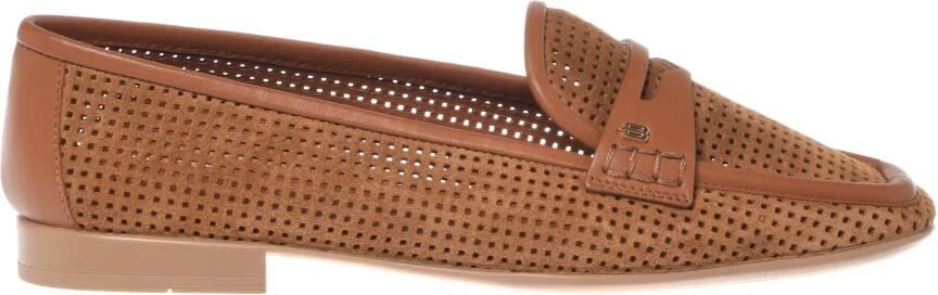 Baldinini Geperforeerde Suede Loafer