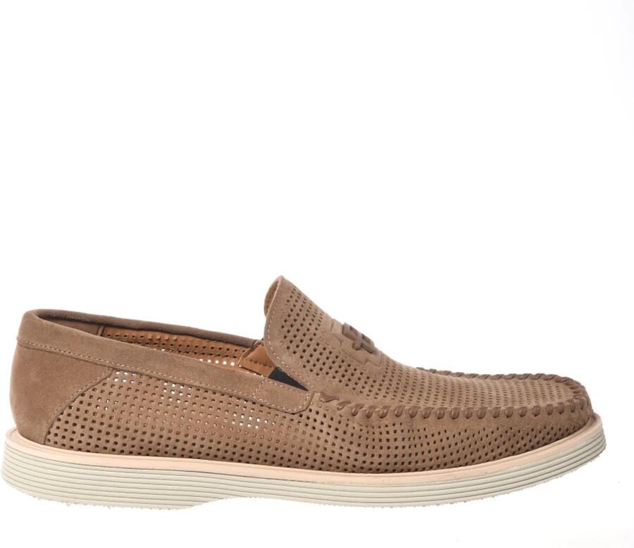 Baldinini Geperforeerde Suede Loafer