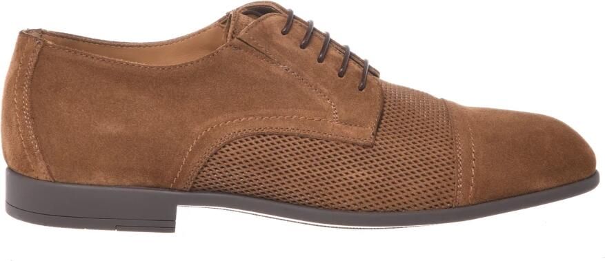 Baldinini Geprinte Suede Veterschoenen