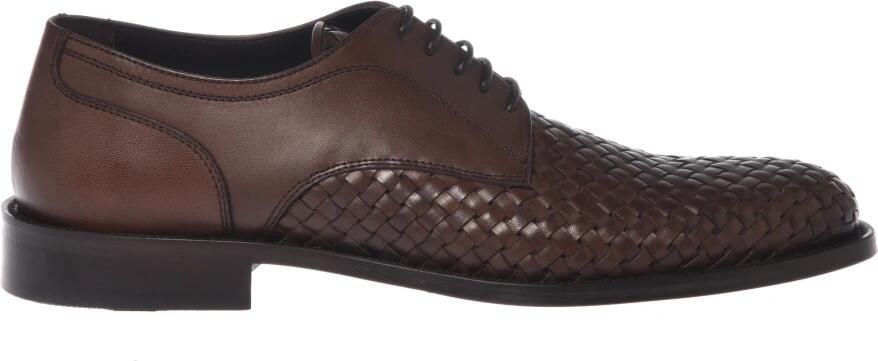 Baldinini Gevlochten Leren Veterschoenen