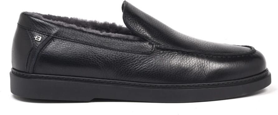 Baldinini Instap-loafer van getrommeld leer