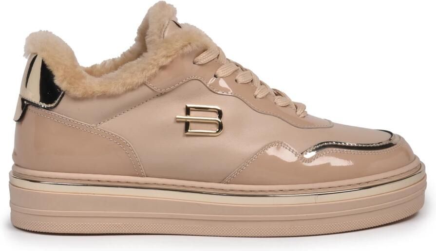 Baldinini Leren sneaker met lakleer
