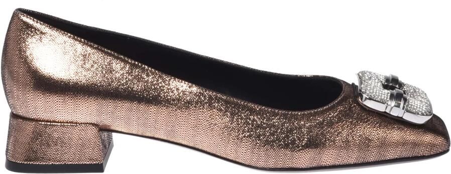 Baldinini Metallic Suede Court Shoe - Foto 2