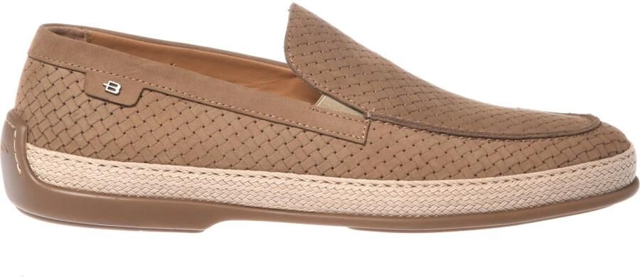 Baldinini Nubuck Geweven Print Loafer