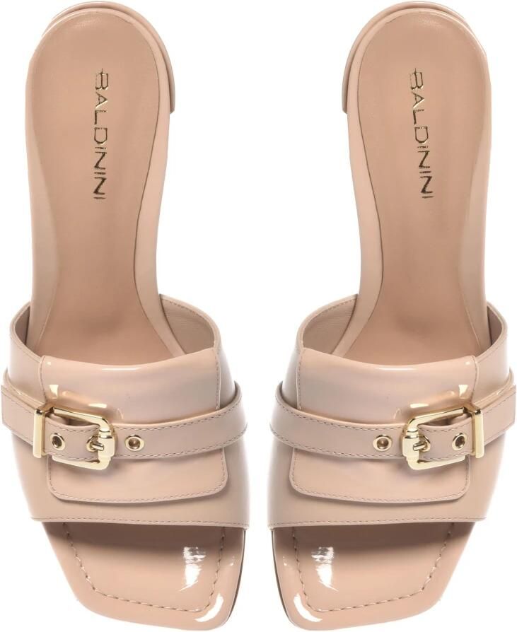 Baldinini Nude leren en lakleren muiltje - Foto 2