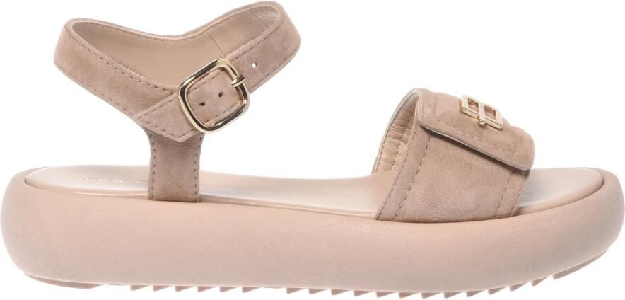 Baldinini Nude Suede Sandal