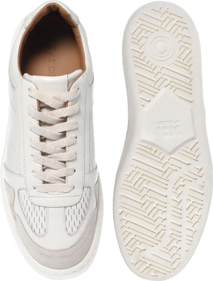 Baldinini Off-white geperforeerde leren sneaker - Foto 2