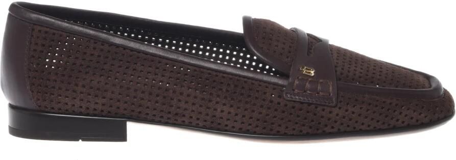 Baldinini Perforated Suede Loafer