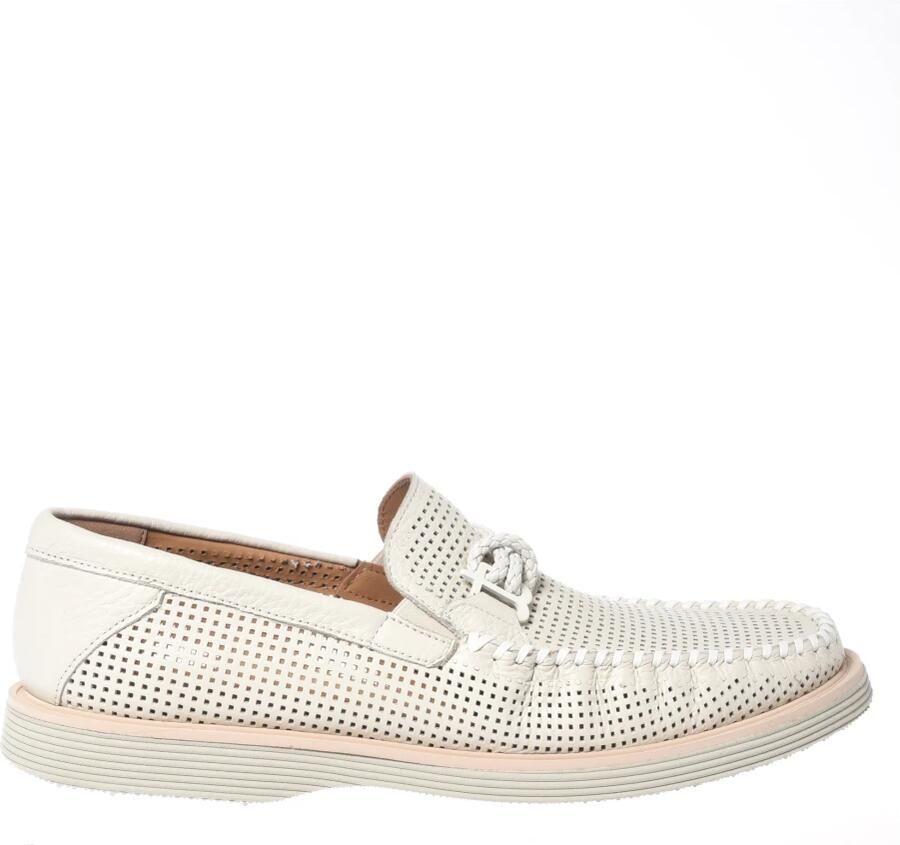 Baldinini Perforated Tumbled Leather Loafer