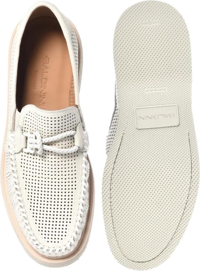 Baldinini Perforated Tumbled Leather Loafer - Foto 2