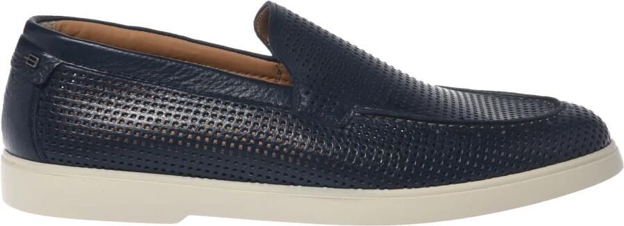 Baldinini Perforated Tumbled Leather Loafer